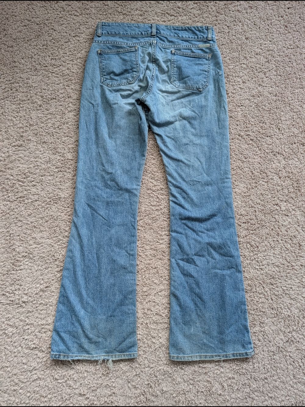 American Eagle Womens Medium Wash Vintage Y2k Low Rise Bootcut Jeans Size 6 - Picture 2 of 16